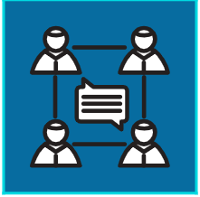 Icon image of people connecting